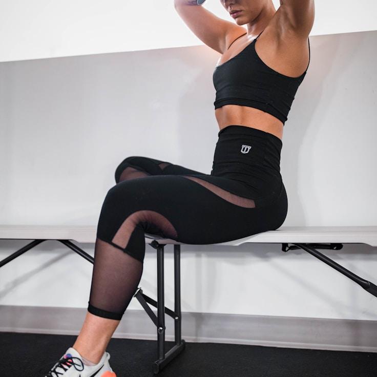 Group fitness class in a modern studio setting